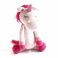 ikkvi001 Вязаная игрушка Единорог, 30 cм, цвет розовый